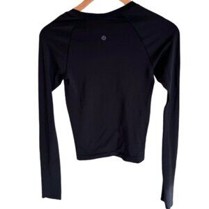 Lululemon Swiftly Tech Long Sleeve Top 2.0 Race Black Shirt Women's Size 6